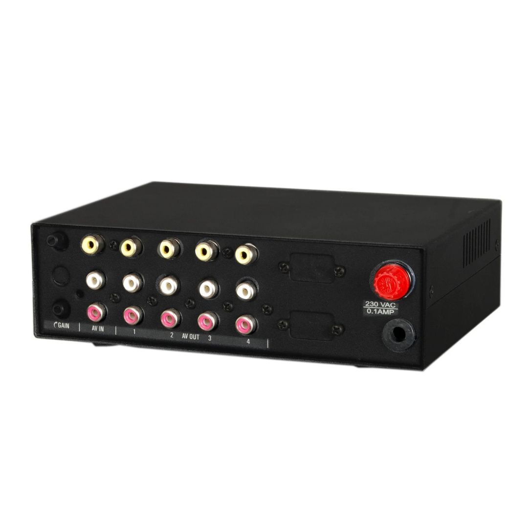ML 104 AV Audio/Video Splitter — 1 RCA audio input to 4 independent RCA audio output channels - Image 2