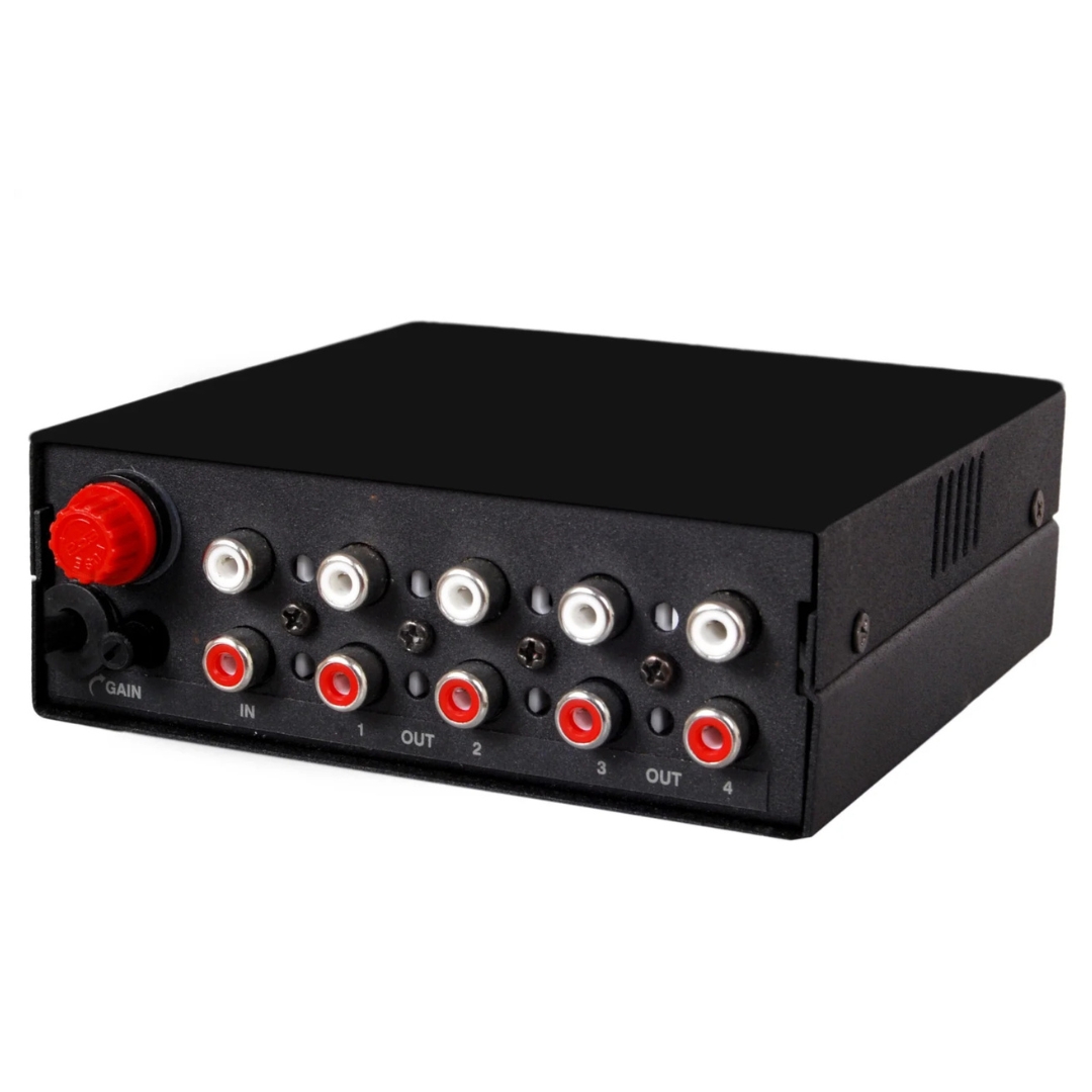 1 Input to 4 Output RCA Audio Distribution System - Image 2