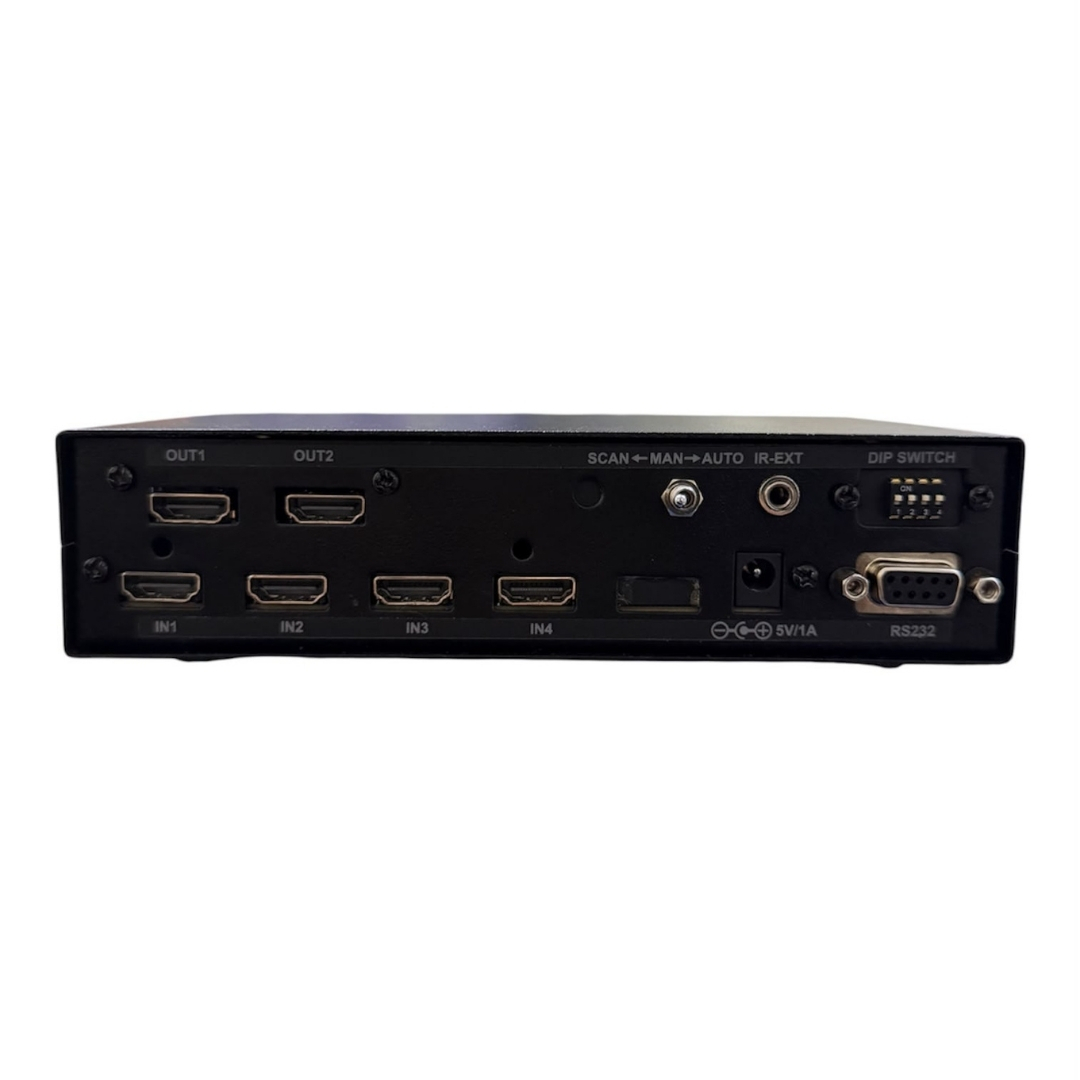 4 In 2 Out HDMI Switch with Without Auto Fallback - Image 2